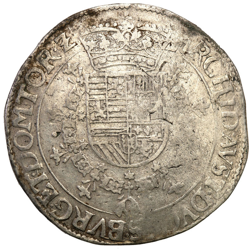 Niderlandy. Albert & Isabela (1598-1621). Patagon b.d., Tournai-Doornik